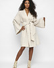 sukienki midi damskie Sukienka kimono Kornelia z lnu beż