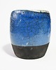 przechowywanie - różne Ceramiczny niebieski pojemnik raku