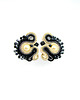 kolczyki soutache Liliputki cremme