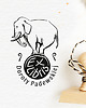 stemple Stempel Ex libris SŁOŃ