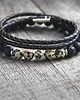 biżuteria męska KOMPLET męskich bransoletek :: jaspis & lawa
