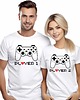 t-shirt damskie Koszulki dla pary Walentynki t-shirt komplet dla gracza