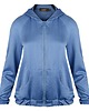 bluza z kapturem damska Bluza Blazer Niebieska sportowa casual