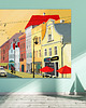 obrazy OBRAZ NA PŁÓTNIE - 100x70cm KOLOROWE KAMIENICZKI
