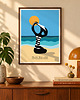 plakaty Panna plażowa. Polski New Look - Plakat Fine Art