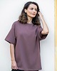 t-shirt damskie T-shirt CYNAMONOWY long