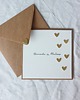 kartki scrapbooking Kartka ślubna ze złotymi sercami