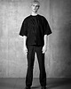 t-shirty męskie T-shirt oversize Wafel czarny