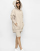 bluza z kapturem damska Beżowa bluza oversize Jenny