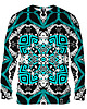 bluza bez kaptura damska Bluza Bez Kaptura Damska DR.CROW Mint Baroque