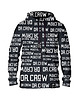 bluzy męskie Męska Bluza Expres Zamek DR.CROW Logo Napisy