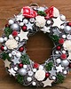 wianki bożonarodzeniowe Wieniec na Boże Narodzenie - SILVER  XMAS