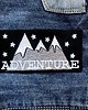 naszywki na ubrania Naszywka napis świecąca w ciemności Adventure