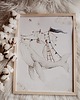 obrazy i plakaty do pokoju dziecięcego PLAKAT "Marzyciel" Wieloryb  29,7CM X 42CM