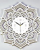 zegary DEKORACYJNY, AŻUROWY ZEGAR ŚCIENNY, MANDALA, 60 cm L ( 60 x 60 cm )