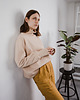bluza bez kaptura damska Bluza LETI beżowa
