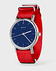 zegarki damskie Zegarek - Simple, navy - czerwony, nato