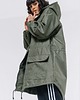 kurtki damskie Kurtka ocieplana/ płaszcz typu parka khaki