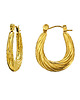 kolczyki pozłacane Kolczyki Golden Weave