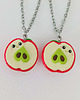 naszyjniki - inne Naszyjniki Dwie Połówki Jabłka