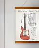 plakaty Gitara elektrycza Fender patent - plakat A3
