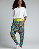 spodnie dresowe damskie Spodnie baggy Mayurasana kolorowe pop art Auri Lili unikat L 40