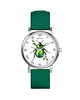zegarki unisex Zegarek  mały - Zielony żuczek - silikonowy, zielony