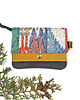 portfele damskie Portfel Boho Mini - Abstrakcja z Upcyklingu