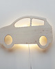 lampy do pokoju dziecka Drewniana lampka nocna Auto Brum