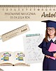 zakładki do książek Linijka personalizowana drewniana z IMIENIEM Prezent PASOWANIE NA UCZNIA