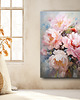 plakaty Peonie i róże - Plakat - Olej, Boho, Abstrakcja