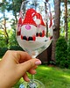 szklanki i kieliszki Kieliszek ręcznie malowany Skrzaty