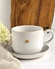 filiżanki Filiżanka ceramiczna ok. 350 ml - Biała z sercem