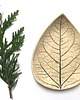 patery i talerze Talerzyk listek ceramiczny naturalny