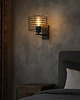 kinkiety Czarna lampa ścienna do sypialni w stylu loft AROLA LOFT