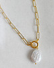 złote naszyjniki Naszyjnik Pearl Chain