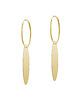 kolczyki pozłacane Kolczyki ellipse hoop gold