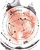 plakaty Plakat Aquarius Gwiazdozbiór Wodnika Znak Zodiaku Wodnik