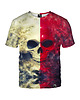 t-shirt damskie Damski T-shirt DR.CROW White Red Skull