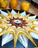 Ozdoby na ścianę Rozeta BOHO z tutorialem - Zestaw DIY String Art BOX