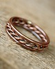 pierścionki - różne Trio - copper stacking rings