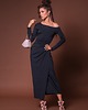 spódnice midi Kopertowa spódnica - Emily Maxi Black