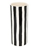 wazony Wazon ceramiczny w pasy biało - czarne 30 cm