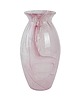 wazony Wazon szklany różowy, włoski design, lata 80, produkcja: Włochy