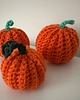 dodatki - różne Dynia ozdobna handmade, pomarańczowe, 3 sztuki