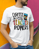 t-shirty męskie koszulka męska kawa napis