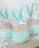 ozdoby wielkanocne Króliczek jajo wielkanocne, dekoracja na Wielkanoc, wiosnę - jasna mięta