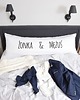 poduszki z napisami Poduszka dla dwojga One Pillow "Mężuś & Żonka"