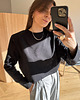 t-shirt damskie Longsleeve Mood short black