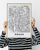 plakaty Praga Plakat mapa mapy - różne formaty